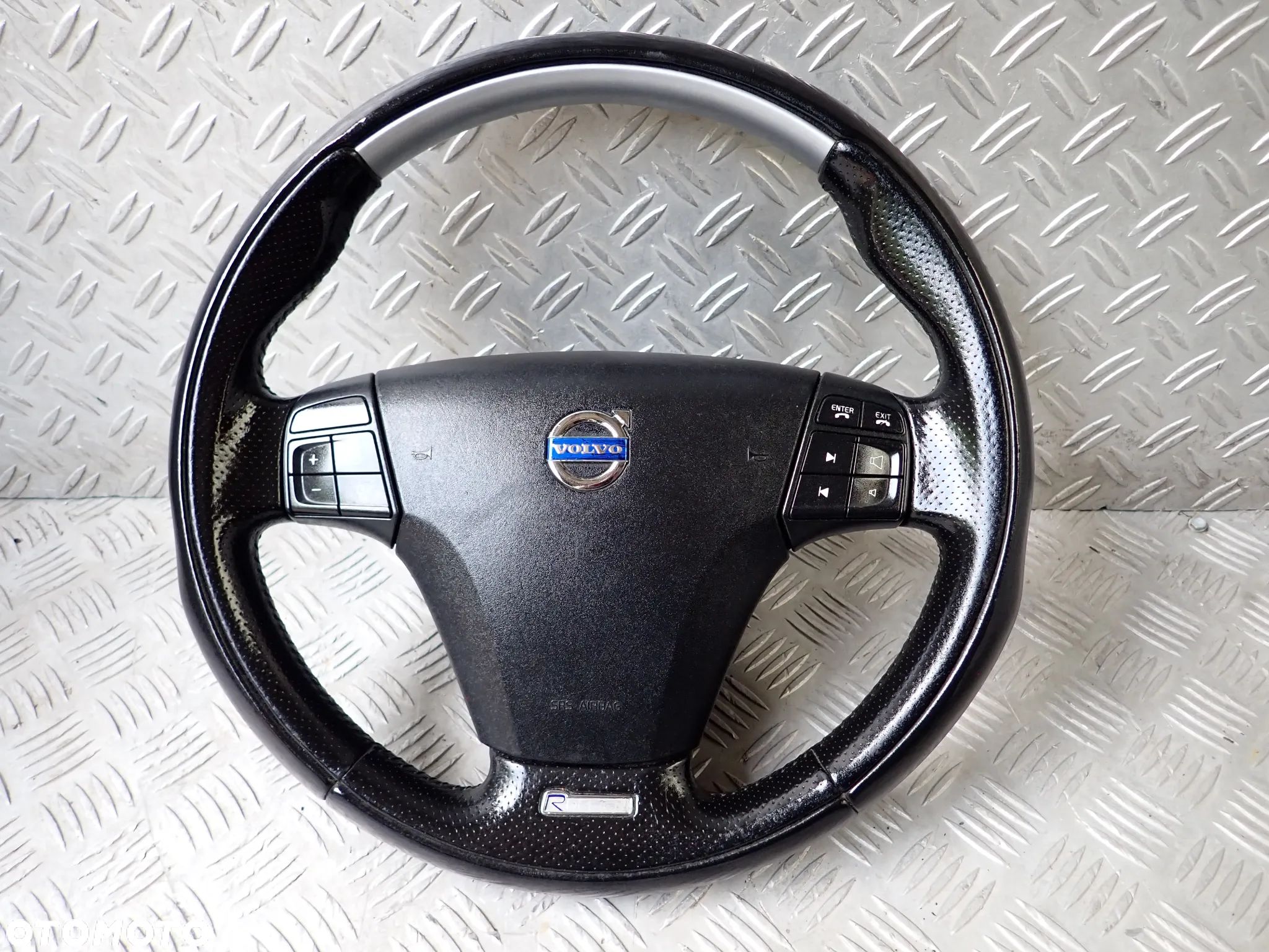 VOLVO V50 C30 S40 KIEROWNICA KOŁO SKÓRA R DESIGN RADOM - 1