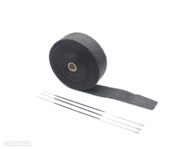 Fita térmica escapes universal - 5M x 2.5cm Preto - 1