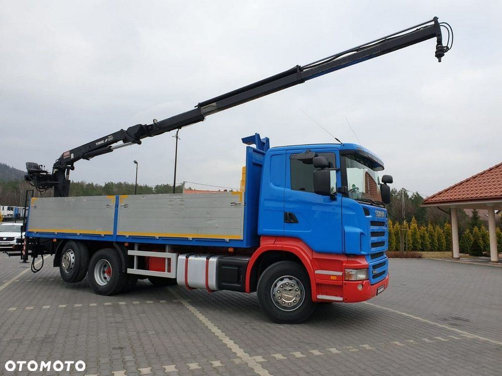 Scania R 400 LB 6x2 HDS Budowlanka Widły Oś Skrętna Super Stan - 11