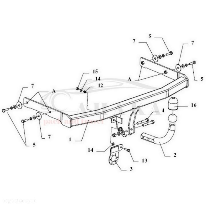 Hak Holowniczy Odkręcany Do Seat Ibiza Hatchback 2002-2008 - 3