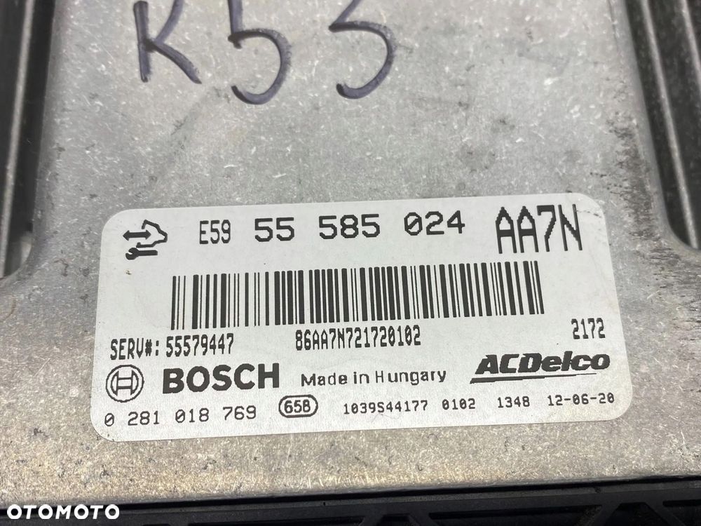 KOMPUTER STEROWNIK OPEL INSIGNIA A 2.0 CDTI 55585024 - 5