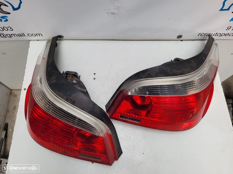 FAROLIM FAROLINS TRASEIROS TRÁS ORIGINAIS BMW SERIE 5 E60 SEDAN CARRO - 2