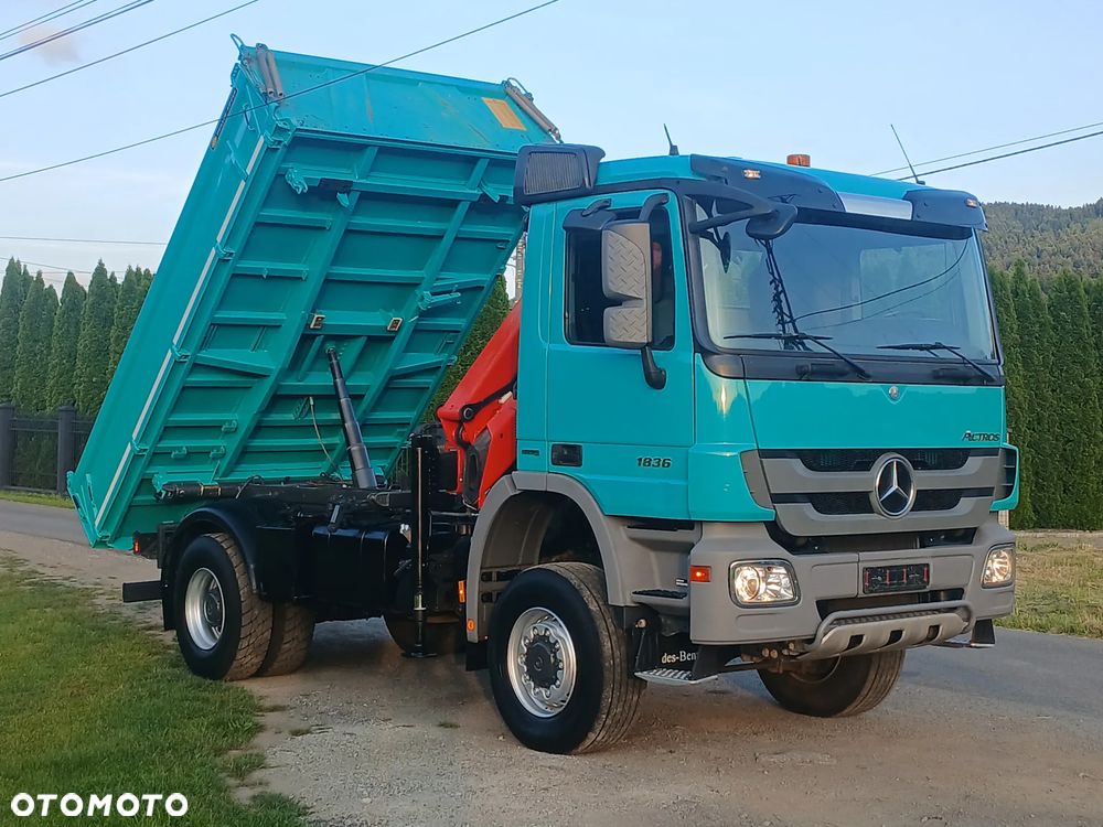 Mercedes-Benz ACTROS 360 KM LIFT 4x4 Duży HDS Palfinger RADIO Meiller PERFEKCYJNY ! - 6