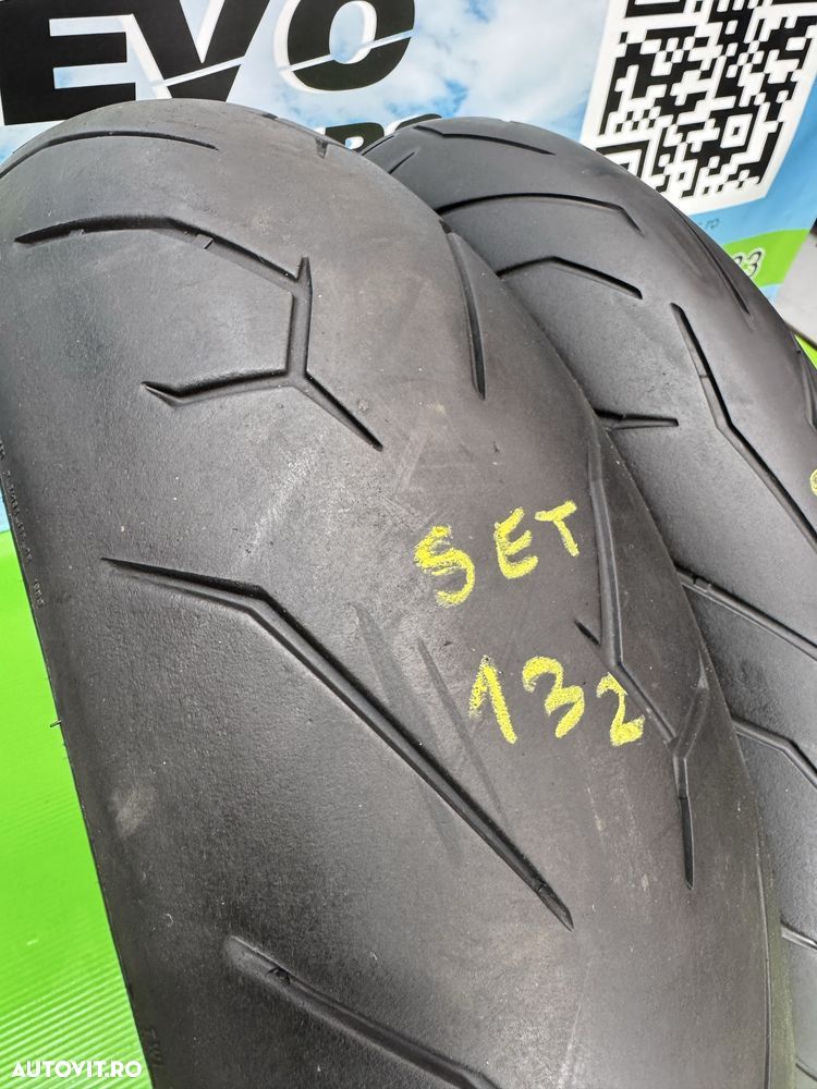 Set Anvelope Moto 120 70 17 si 180 55 17 Pirelli 2022 Rosso2 Set132 - 3