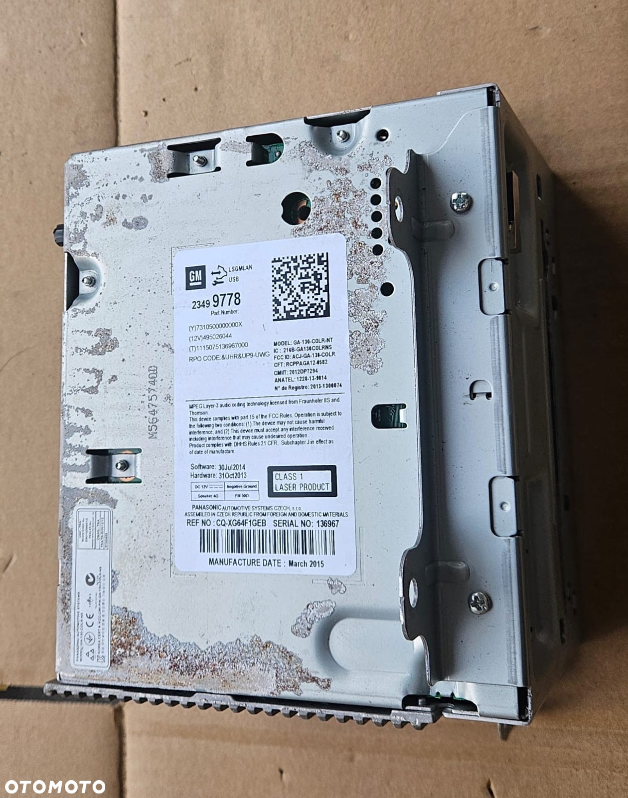 OPEL ASTRA J INSIGNIA CASCADA RADIO NAWIGACJA 23499778 - 2