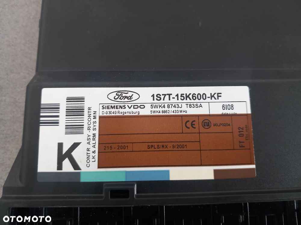 Moduł komfortu Ford Focus 1998-2005, Mondeo 2000-2007 1349088 - 2