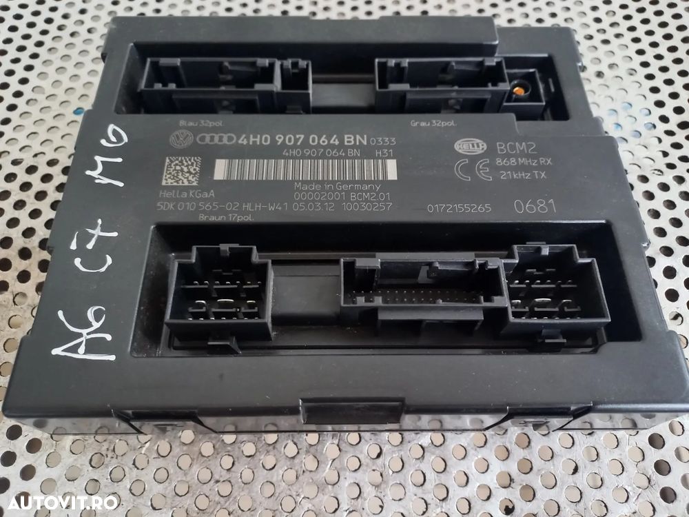 Calculator Modul Confort Audi A6 4G C7 An 2011-2012-2013-2014-2015-2016-2017-2018 Cod 4HBN - Dezmem - 2