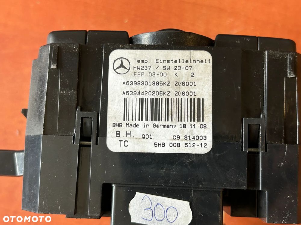 PANEL KLIMATYZACJI MERCEDES VITO VIANO W639 A6398301985KZ A6394420205KZ - 4