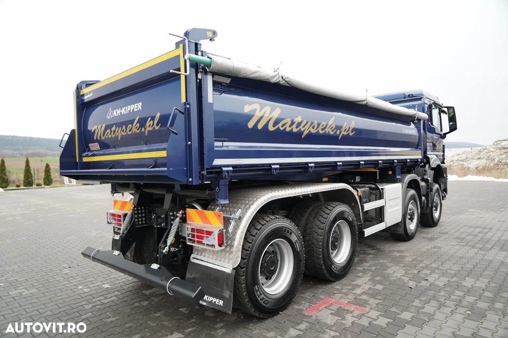 MAN TGS 41.480 / 8x6 / BASCULANĂ SPATE / MANUAL / NOU NOU / KH-KIPPER / - 17