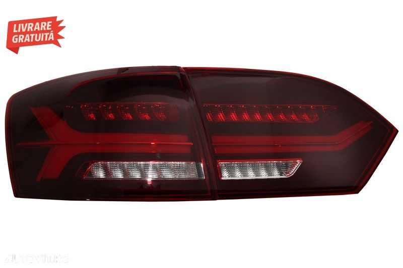 Stopuri LED VW Jetta Mk6 VI 6 (2012-2014) Semnal Secvential Dinamic- livrare gratuita - 2