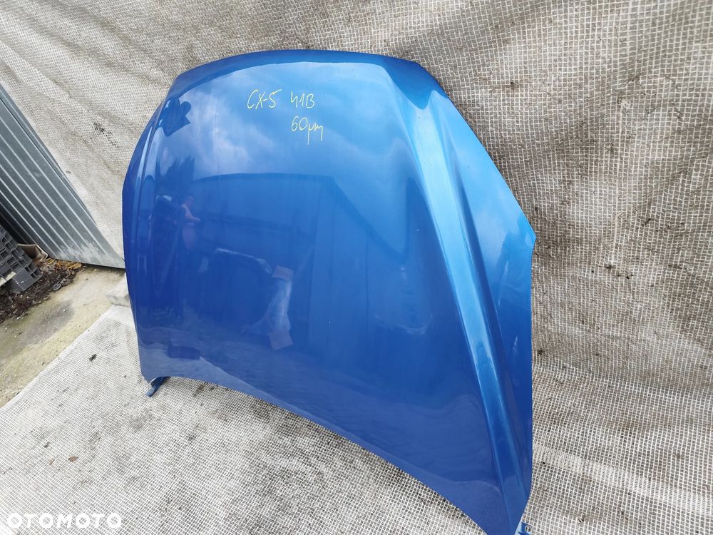 Mazda CX-5 CX5 12-17 Maska Pokrywa Silnika Kompletna Zawiasy Niebieska 41B - 11