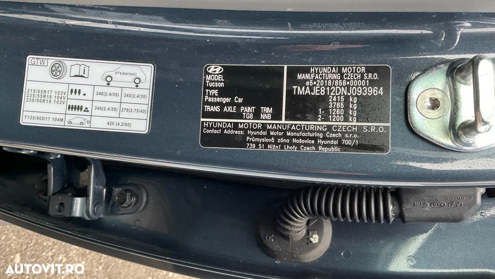 Hyundai Tucson PHEV 1.6 l 265 CP 4WD 6AT Luxury - 40