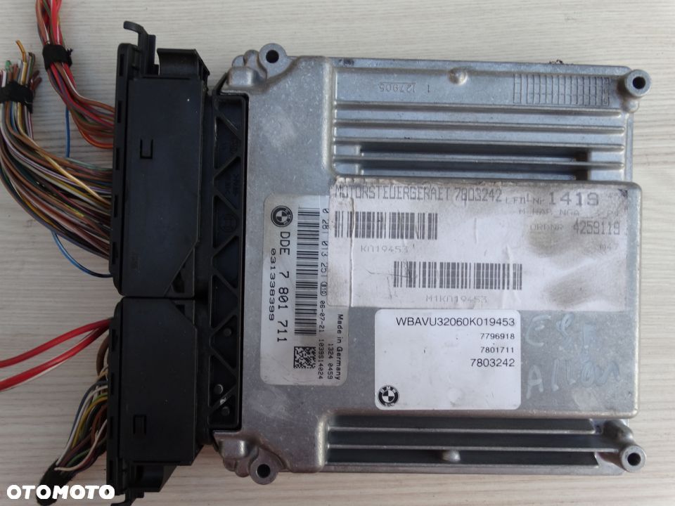 BMW E91 320D KOMPUTER STEROWNIK SILNIKA 7801711
