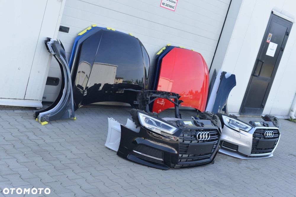 MASKA ZDERZAK GRILL BŁOTNIK LAMPA H7 XENON LED PAS BELKA AUDI A3 8V LIFT - 2