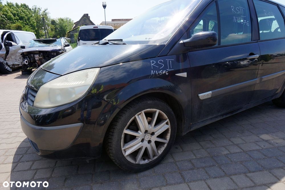 MASKA ZDERZAK BŁOTNIKI LAMPY SCENIC II PH1 NV676  RENAULT 2004-2006 CZARNY PRZÓD KOMPLETNY - 10