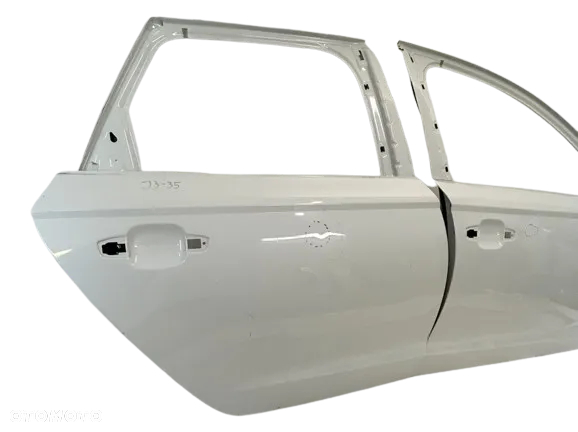 Audi A6 C7 11-18r Drzwi tylne tył prawe tył białe LS9R 4G5833052 czarne 4G9833052 - 4
