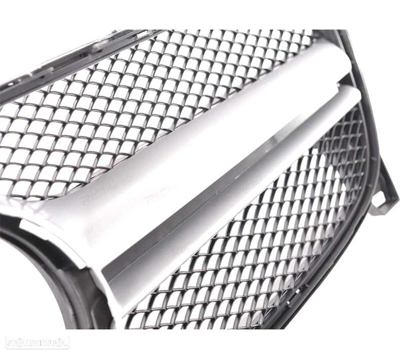 GRELHA MERCEDES CLASSE GLA X156 14-16 LOOK AMG CROMADO PRETO - 3