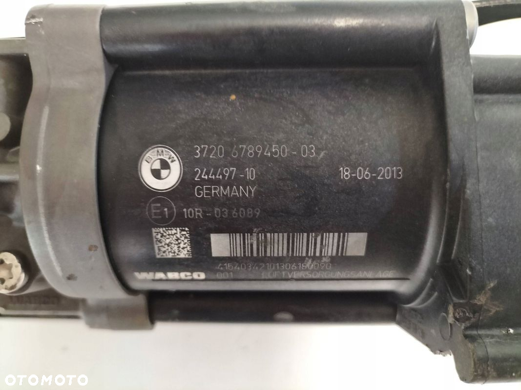 KOMPRESOR UCHWYT POMPA ZAWIESZENIA PNEUMATYKI BMW 7 F01 F02 F03 F04 6789450 - 2