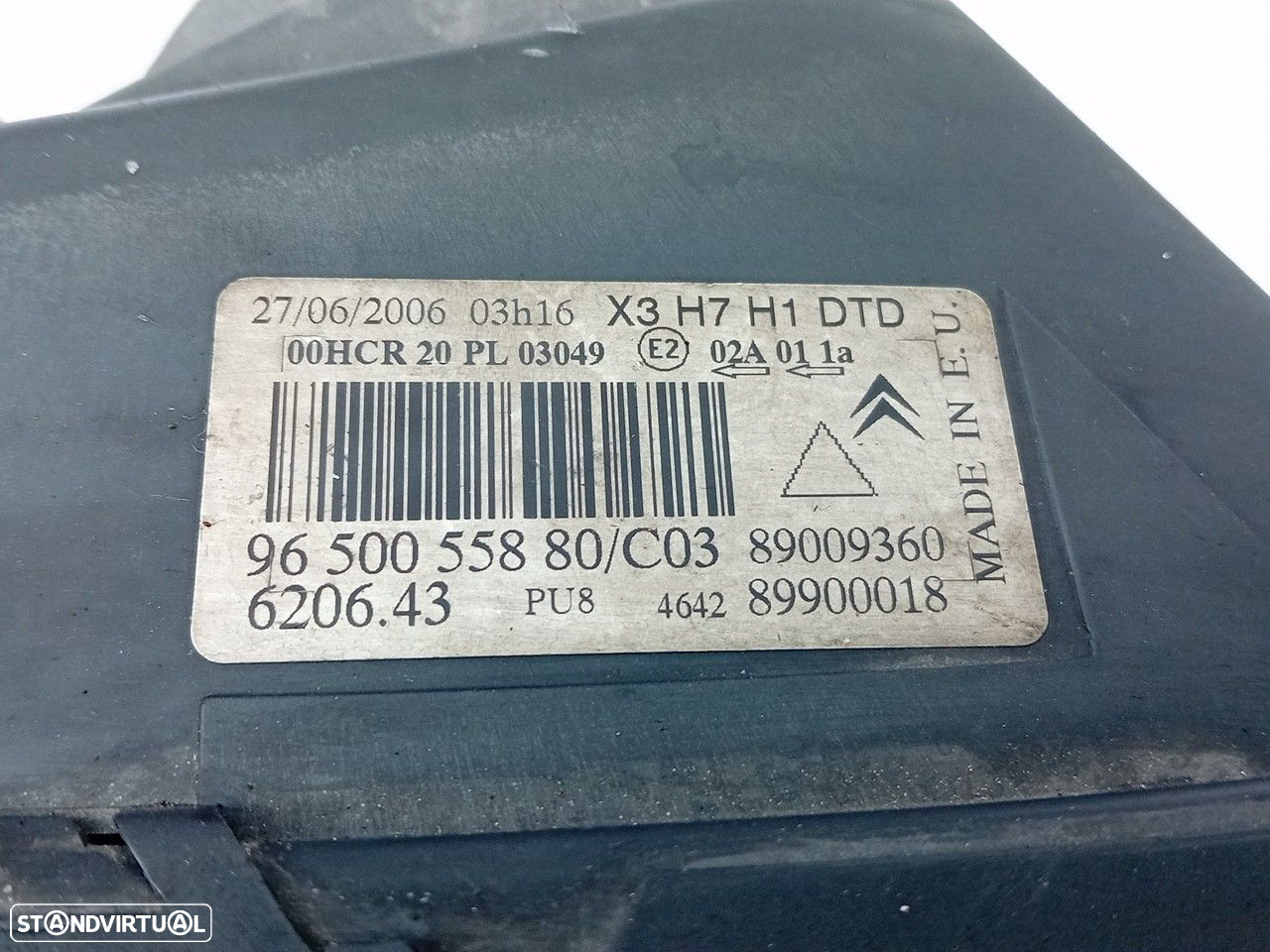 Ótica / farol direita CITROËN C5 II (RC_) - 4