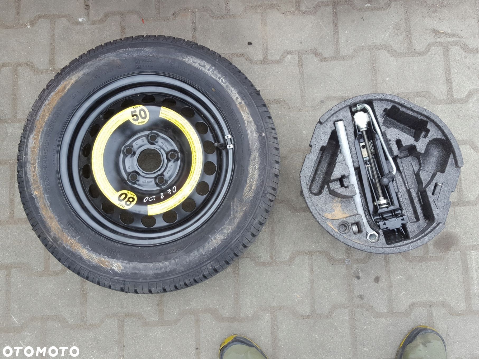 SKODA SUPERB 2 II 08-15r OCTAVIA 2 II 04-12r KOŁO ZAPASOWE 15 LEWAREK - 1