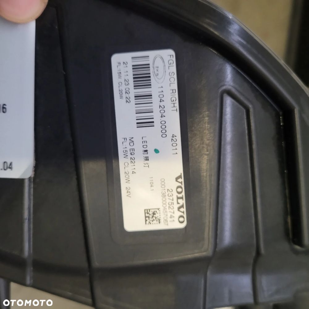 HALOGEN VOLVO FH4 FH5 ORYGINAŁ CHWALIM116 - 4