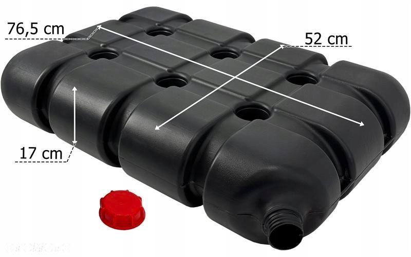 zbiornik paliwa ogrzewania webasto 50l czarny - 3