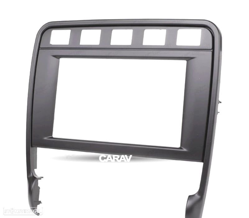 MOLDURA ADAPTADOR PRETO PARA RADIO 2-DIN PARA PORSCHE CAYENNE 02-10 - 1
