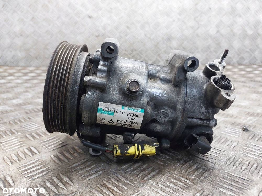 SPRĘŻARKA KOMPRESOR KLIMATYZACJI PEUGEOT 207 I 1.4 16V 9659875780 - 2