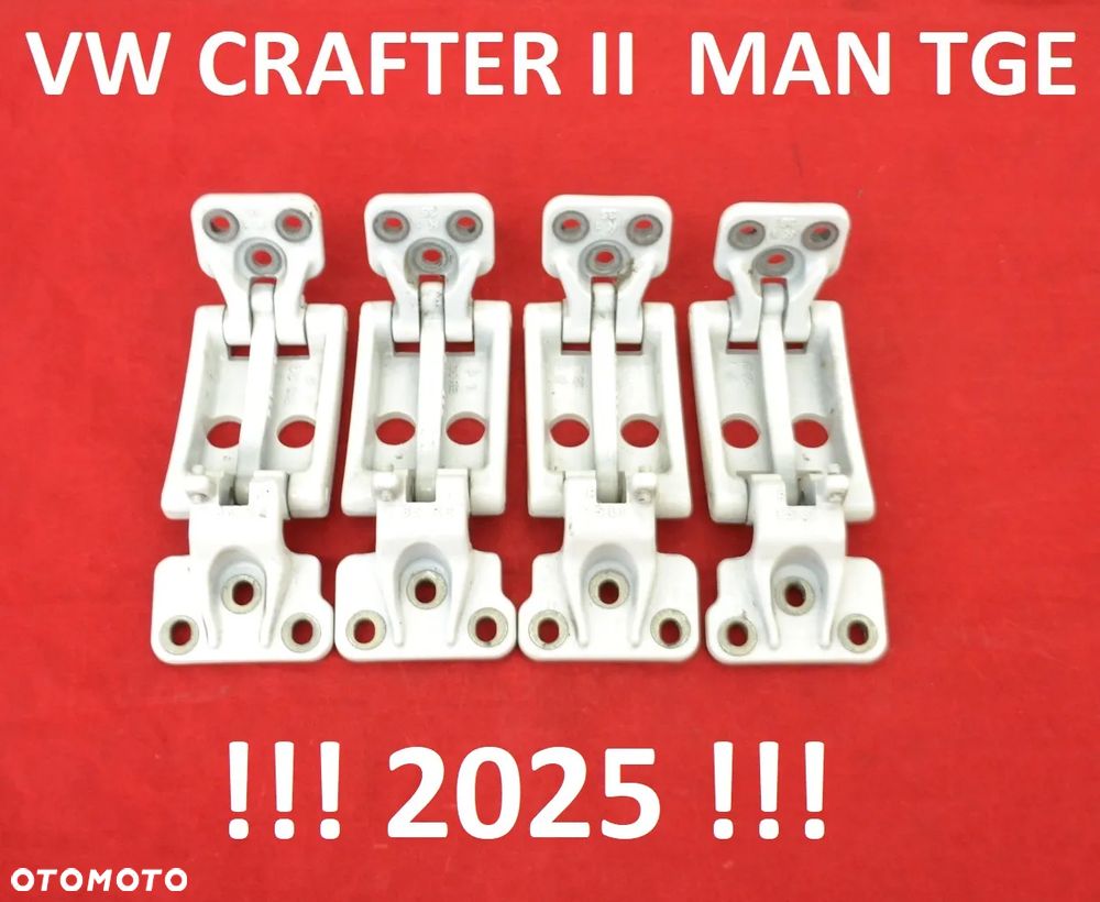 VW VOLKSWAGEN CRAFTER II MAN TGE Zawias Zawiasy Drzwi Tyl Tylne Góra Dół Lewy Prawy 270 Stopni