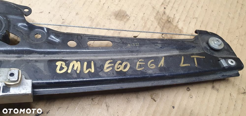 Mechanizm podnośnik szyby lewy tył BMW 5 E60 7034387S 7075673E - 5