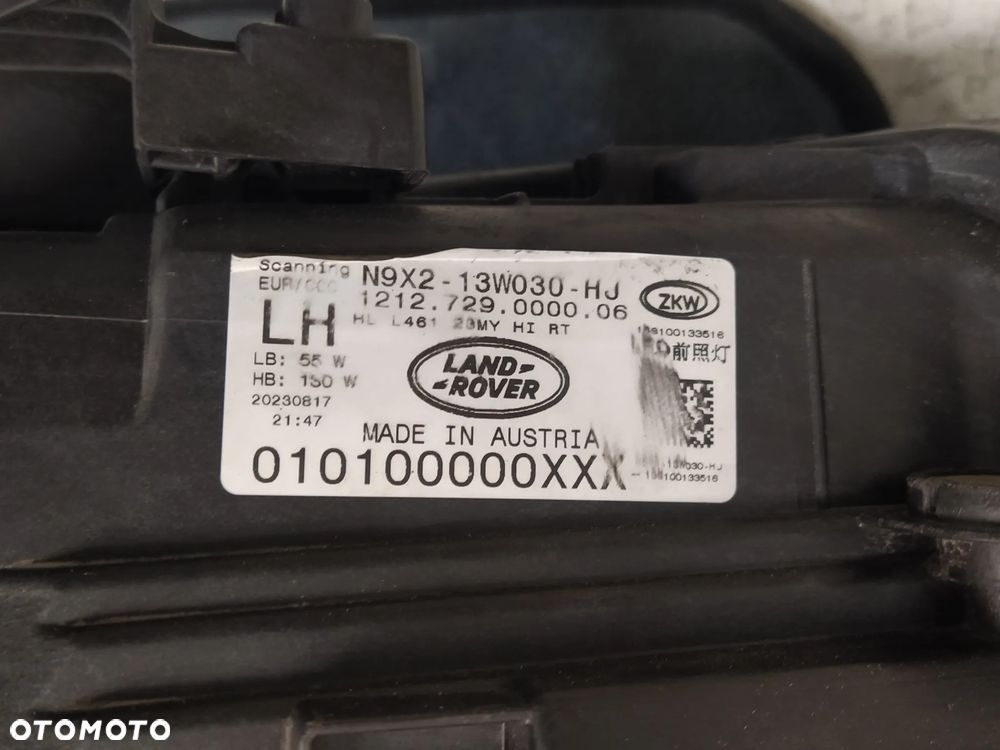 RANGE ROVER SPORT III 3 L461 23- REFLEKTOR LAMPA FULL LED LEWY PRZÓD LEWA PRZEDNIA PRZETWORNICA KOMPLETNA ORYGINAŁ - 15