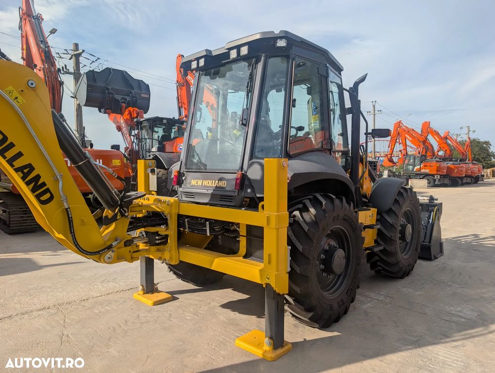 New Holland B115D, ROTI EGALE, FULL OPTION, Masa operationala 10t, motor 120CP, Certificat CE, Anv MICHELIN, automata POWERSHIFT, Cupa 4x1, FURCI, brat extensibil, ins picon, posibil leasing 5 ani, -PROMOTIE 89.900 EUR+Tva - 25