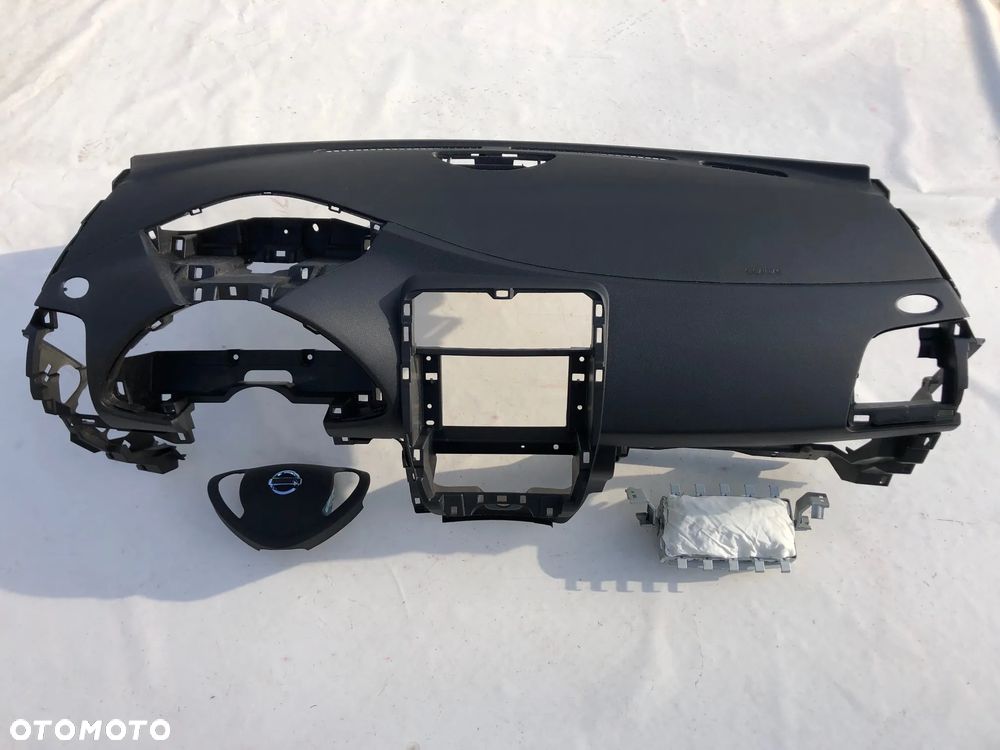 NISSAN LEAF DESKA KONSOLA KOKPIT PULPIT PÓŁKA PARAPET AIRBAG PODUSZKI PASY PAS      O K A Z J A   !!! - 2