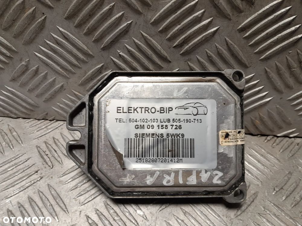 OPEL ZAFIRA A KOMPUTER STEROWNIK SILNIKA 1.8 BENZYNA  NR CZĘSCI: 09158726 - 5