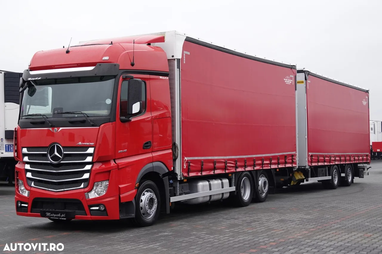 Mercedes-Benz ACTROS 2548 / TANDEM COMBINAT 120 M3 / TRANSIT / AER CONDIȚIONAT PARCARE / SPAȚIU MARE / DUPĂ CONTRACT DE SERVICE GOLD / - 5