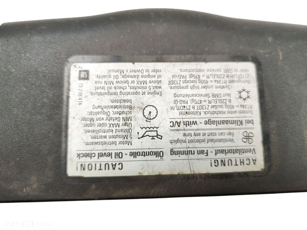 ATRAPA GRILL OPEL ZAFIRA B (2005-2008) 1.8 16V 140KM 13238416 - 2