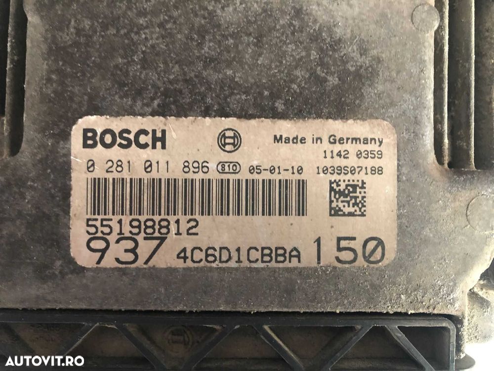 ECU Calculator motor Alfa Romeo 147 1.9JTD, cod 0281011896, 55198812 - 2