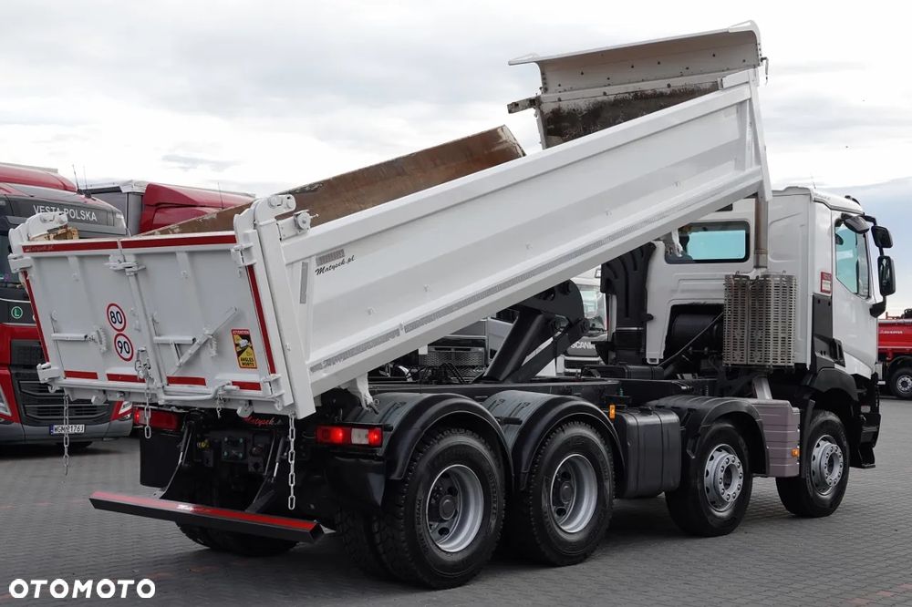 Renault C 460 / 8x4 / WYWROTKA / HYDROBURTA / BORDMATIC / EURO 6 / OPONY 100% / SPROWADZONY / PO KONTRAKCIE SERWISOWYM - 3