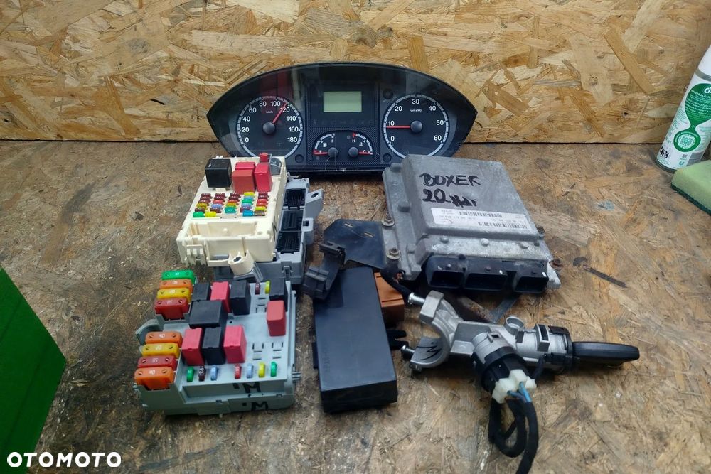 zestaw startowy KOMPUTER Visteon 9663289080 / 9661256980 do Ducato Boxer Jumper 06-14 2.2 HDI JTD EURO4, komplet z foto do odpalenia auta