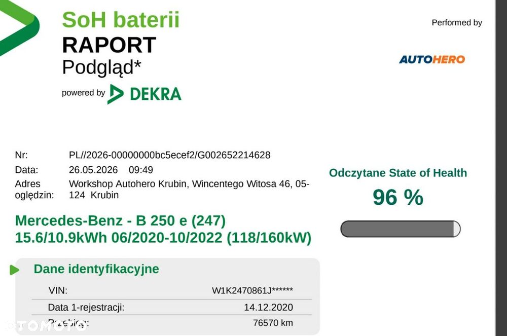 Mercedes-Benz Klasa B 250 e PHEV AMG Line 8G-DCT - 6