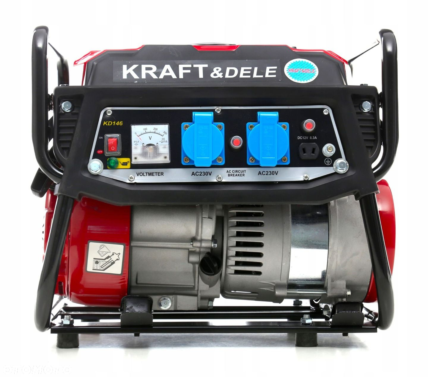 KRAFTDELE AGREGAT PRĄDOTWÓRCZY GENERATOR PRĄDU 12/230V 1500W 3KM KD146 - 5