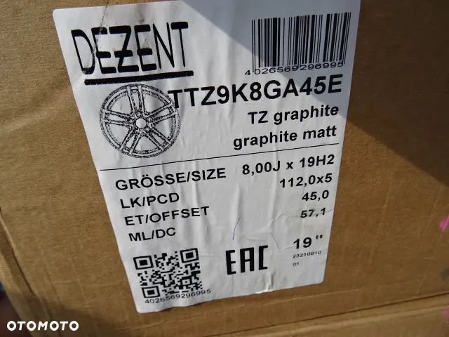 5x112x57 8Jx19 ET45 AUDI VOLKSWAGEN SEAT SKODA - 12