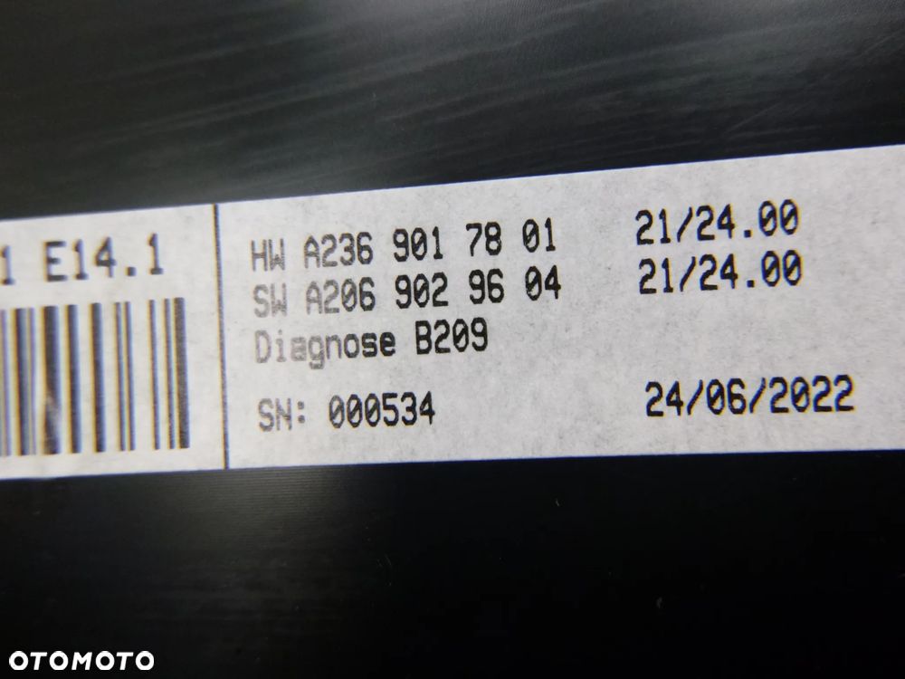 MERCEDES-BENZ C W206 WYŚWIETLACZ HEAD UP ZEGARY LICZNIK NOWY ORYGINAŁ - 17