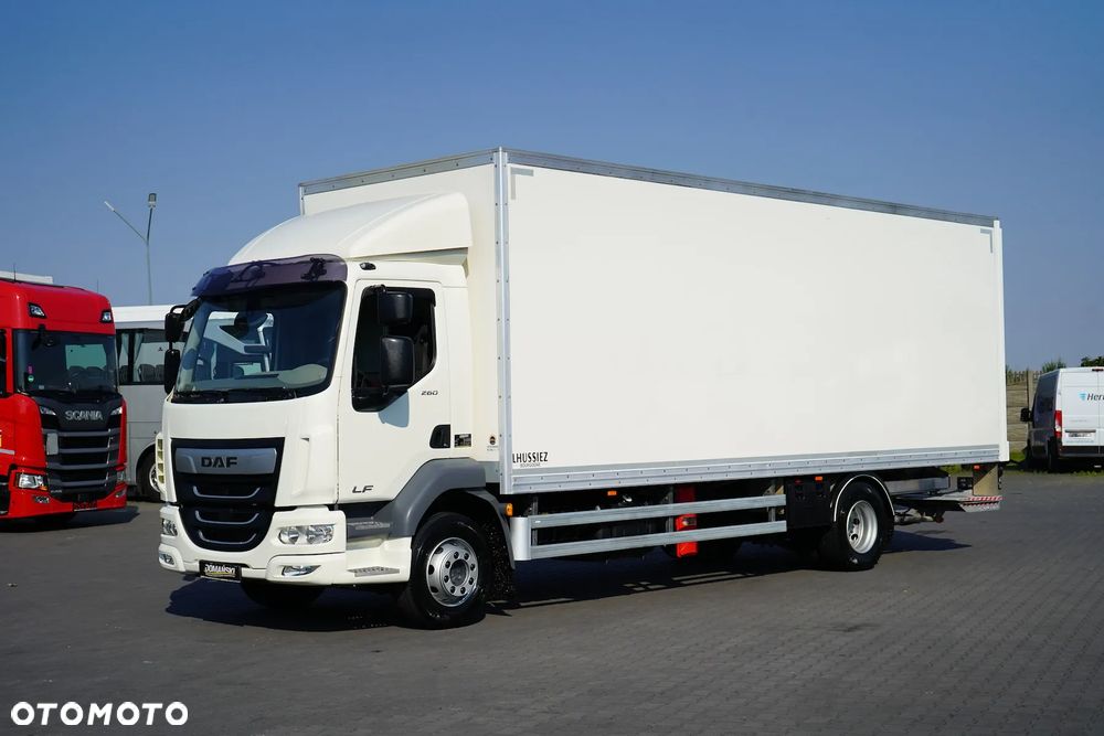 DAF / LF / 260 / ACC / EURO 6 / KONTENER + WINDA / 18 PALET / ŁAD. 8 585 KG, - 1