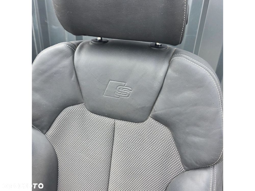 FOTEL FOTELE AUDI Q5 80A FY SKÓRA + ALCANTARA GRZANY PRZÓD EUROPA KOMPLET ! - 12