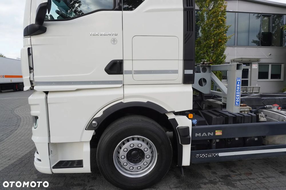 MAN TGX 26.470 6x2 COINTAINERKIPPER HYVA HIRMSCHLING / 200 tys. km! - 18