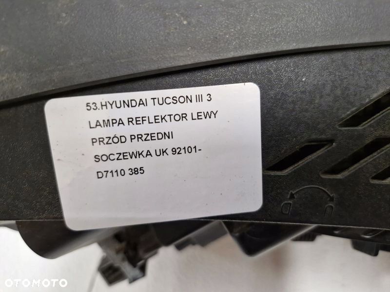 HYUNDAI TUCSON III 3 LAMPA REFLEKTOR LEWY PRZÓD PRZEDNI SOCZEWKA UK - 4
