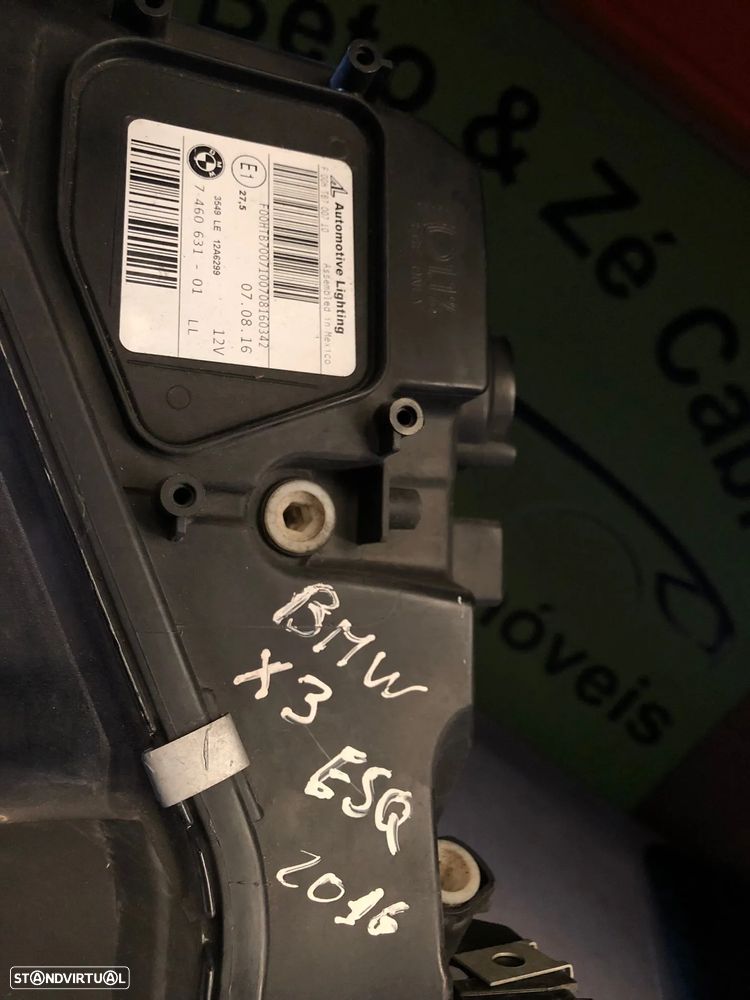 BMW X3 F25 FAROL ESQUERDO LED - FF124 - 8