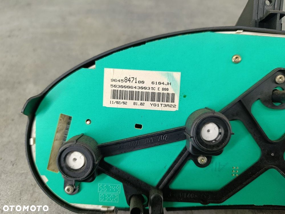 LICZNIK PEUGEOT 206 9645847180 JAEGER 1.4 i 75KM - 3