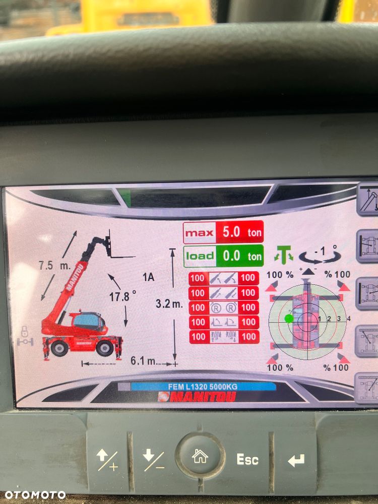 Manitou Ładowarka teleskopowa Manitou Mrt 2150 + Privilage Roto obrotowa 360 Pilot sterowanie radiowe Kosz Widły 2016/17 1840 2550 2540 silnik Mercedes 2150+ Merlo - 38